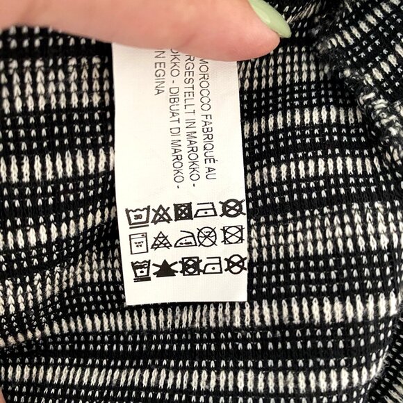 ⚫ ⚪ Chic Zara b&w shift dress with puff sleeves in tweed-like fabric ⚪ ⚫ - Picture 8 of 8